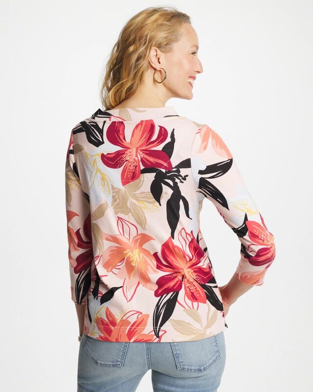 Pima Cotton 3/4 Sleeve Tee - image 3